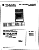 COVER Diagram and Parts List for FGF355CGSC  Frigidaire Range