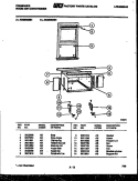WINDOW MOUNTING PARTS Diagram and Parts List for AR28NS5E2  Frigidaire Air Conditioner