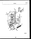CABINET PARTS Diagram and Parts List for FPCEW24VWPW1  Frigidaire Refrigerator