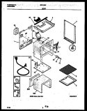 BODY PARTS Diagram and Parts List for GF610RXW4  Frigidaire Range