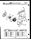 AIR HANDLING PARTS Diagram and Parts List for AK13E7RTBA  Gibson Air Conditioner