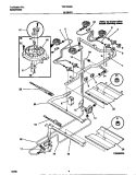 BURNER Diagram and Parts List for TGF354SCWC  Tappan Range