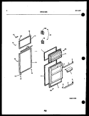 DOOR PARTS Diagram and Parts List for TSI210HN0D  Kelvinator Refrigerator