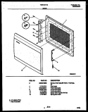 DOOR PARTS Diagram and Parts List for TMS134T1G  Tappan Microwave