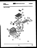 SHELVES AND SUPPORTS Diagram and Parts List for RT17F7WP3B  Gibson Refrigerator