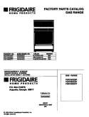 COVER Diagram and Parts List for FGF376CESP  Frigidaire Range