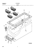 CABINET Diagram and Parts List for FFC13C6CW0  Frigidaire Freezer