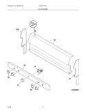 BACKGUARD Diagram and Parts List for WGF317ESC  Westinghouse Range