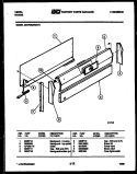 BACKGUARD Diagram and Parts List for 30DGMCWAN4  Tappan Range
