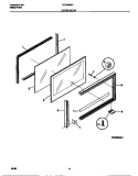 UPPER DOOR Diagram and Parts List for TEO356BCWA  Tappan Range
