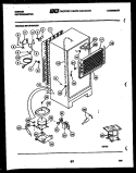 SYSTEM AND AUTOMATIC DEFROST PARTS Diagram and Parts List for RT17F3WU3B  Gibson Refrigerator