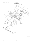 CONTROL / PANEL Diagram and Parts List for FWS1233AS2  Frigidaire Washer