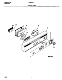 CONTROL PANEL Diagram and Parts List for FDB635RFR3  Frigidaire Dishwasher