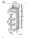 REFRIGERATOR DOOR Diagram and Parts List for FRS24AGGW7  Frigidaire Refrigerator