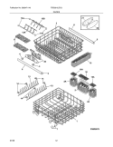 RACKS Diagram and Parts List for FDB2810LDC2  Frigidaire Dishwasher