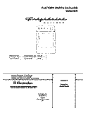 COVER Diagram and Parts List for GLWS1649AS1  Frigidaire Washer