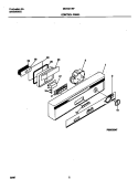 CONTROL PANEL Diagram and Parts List for MDB421RFR2  Frigidaire Dishwasher