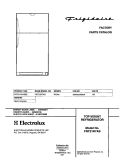 COVER Diagram and Parts List for FRT21H7ASB2  Frigidaire Refrigerator