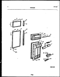 DOOR PARTS Diagram and Parts List for 95-1991-00-00  Tappan Refrigerator
