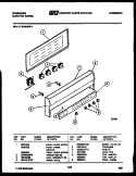 CONTROL PANEL Diagram and Parts List for RA30EH4  Frigidaire Range