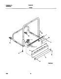 FRAME Diagram and Parts List for FDB834RFR0  Frigidaire Dishwasher