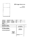 COVER Diagram and Parts List for GLHT216TAQ3  Frigidaire Refrigerator