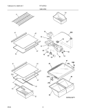 Part Location Diagram of 240357802 Frigidaire TRIM
