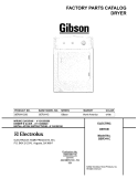 COVER Diagram and Parts List for GER341CS0  Gibson Dryer