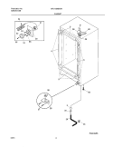 CABINET Diagram and Parts List for MFU12M2GW2  Frigidaire Freezer