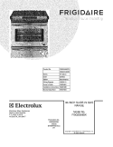 COVER Diagram and Parts List for FGGS3065KFB  Frigidaire Range