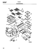 SHELVES / CONTROLS Diagram and Parts List for FRT20NGCD5  Frigidaire Refrigerator