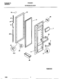 REFRIGERATOR DOOR Diagram and Parts List for FRS20QRCW1  Frigidaire Refrigerator
