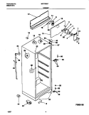 CABINET Diagram and Parts List for MRT18SJFD1  Frigidaire Refrigerator
