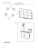 RECOMMENDED SPARE PARTS Diagram and Parts List for FAD251NTD2  Frigidaire Dehumidifier