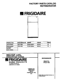 COVER Diagram and Parts List for FRT21TNGW3  Frigidaire Refrigerator