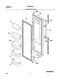 REGRIGERATOR DOOR Diagram and Parts List for WRS23MF5AS1  Westinghouse Refrigerator