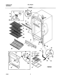 Part Location Diagram of 216758400 Frigidaire SERVICE DATA SHEET