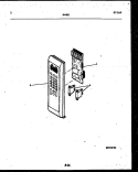 CONTROL PANEL Diagram and Parts List for 56-4851-10-02  Tappan Microwave