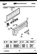 BACKGUARD Diagram and Parts List for RA30BEL1  Frigidaire Range