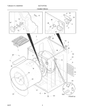CABINET / DRUM Diagram and Parts List for GLER104FSS0  Frigidaire Dryer