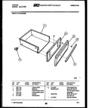 DRAWER PARTS Diagram and Parts List for 31-2759-00-04  Tappan Range