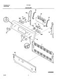 BACKGUARD Diagram and Parts List for FEFL88ASC  Frigidaire Range