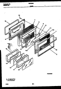 DOOR PARTS Diagram and Parts List for FEF357BADA  Frigidaire Range