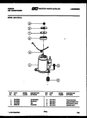 COMPRESSOR PARTS Diagram and Parts List for AM11C6EVA  Gibson Air Conditioner