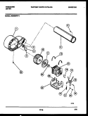BLOWER AND DRIVE PARTS Diagram and Parts List for DG5520RW1  Frigidaire Dryer