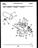 BURNER, IGNITER AND VALVE Diagram and Parts List for DG27A7WXFE  Gibson Dryer