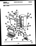 CABINET PARTS Diagram and Parts List for UFP19NL4  Frigidaire Freezer