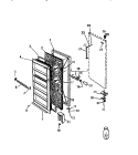 DOOR Diagram and Parts List for FU168JRD2  Frigidaire Freezer