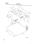 CONTROLS / TOP PANEL Diagram and Parts List for WDG546RET0  Frigidaire Dryer