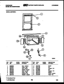 WINDOW MOUNTING PARTS Diagram and Parts List for AR27NS5L1  Frigidaire Air Conditioner